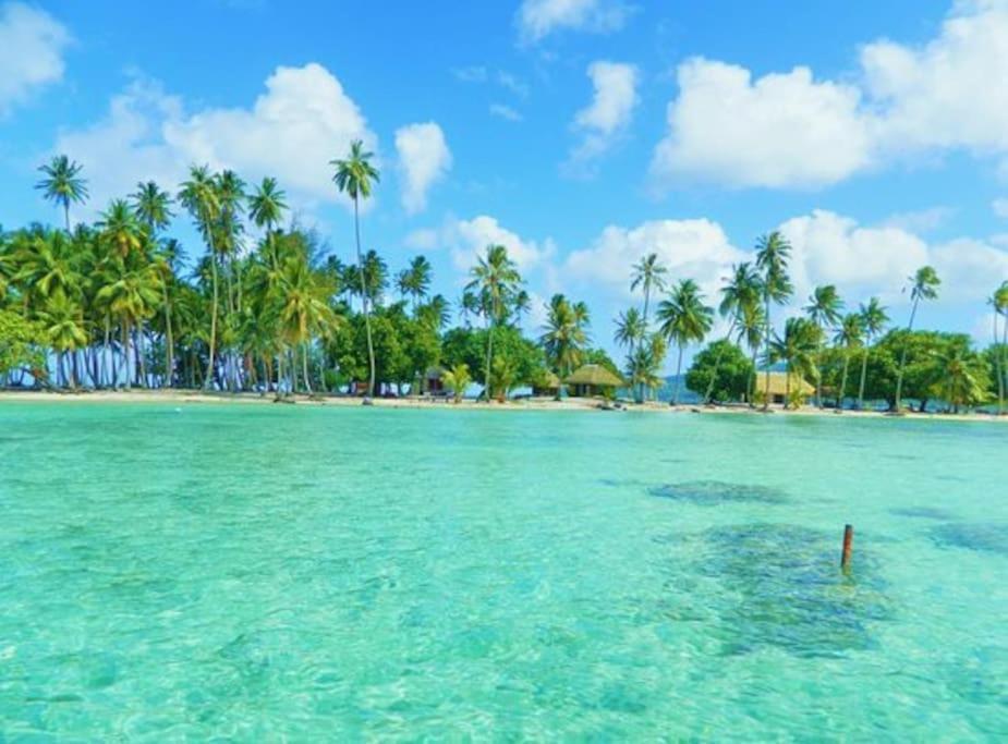 Duplex En Bord De Mer Fare Tahitea Pension Taputapuapea 외부 사진